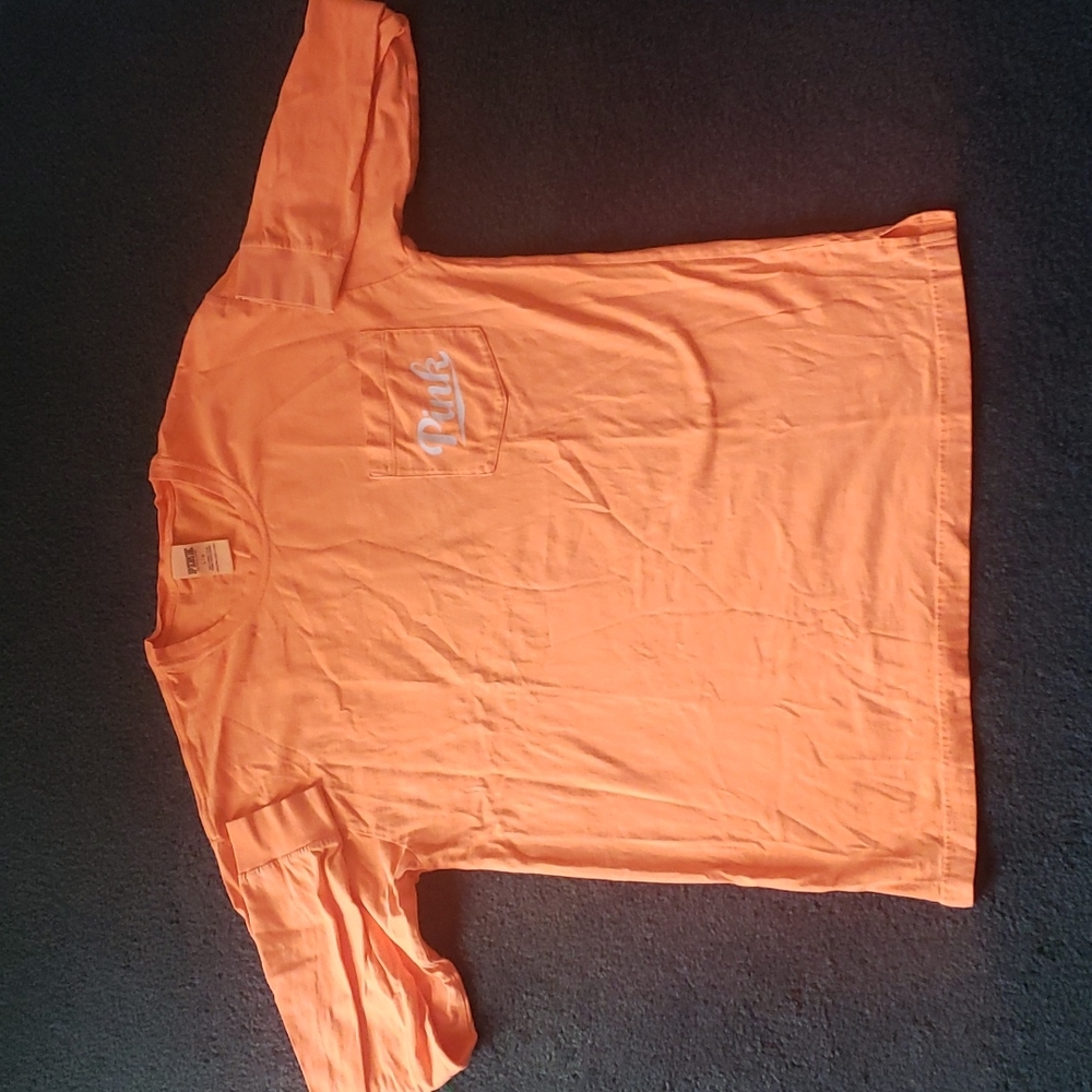 PINK orange long sleeve shirt